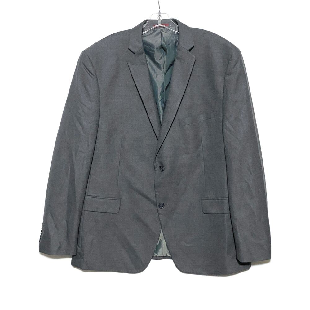 Alfani Slim Fit Blazer Sport Coat Two Button Jacket Mens 46R Polyester Rayon